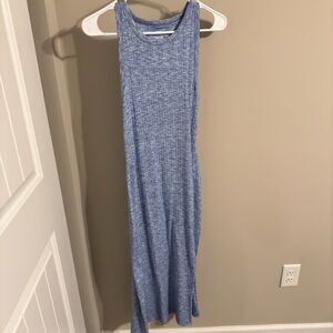 Aerie Women’s Dress Size Medium New with Tags. Blue Midi open back